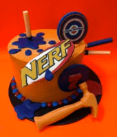 cake smashing nerf theme